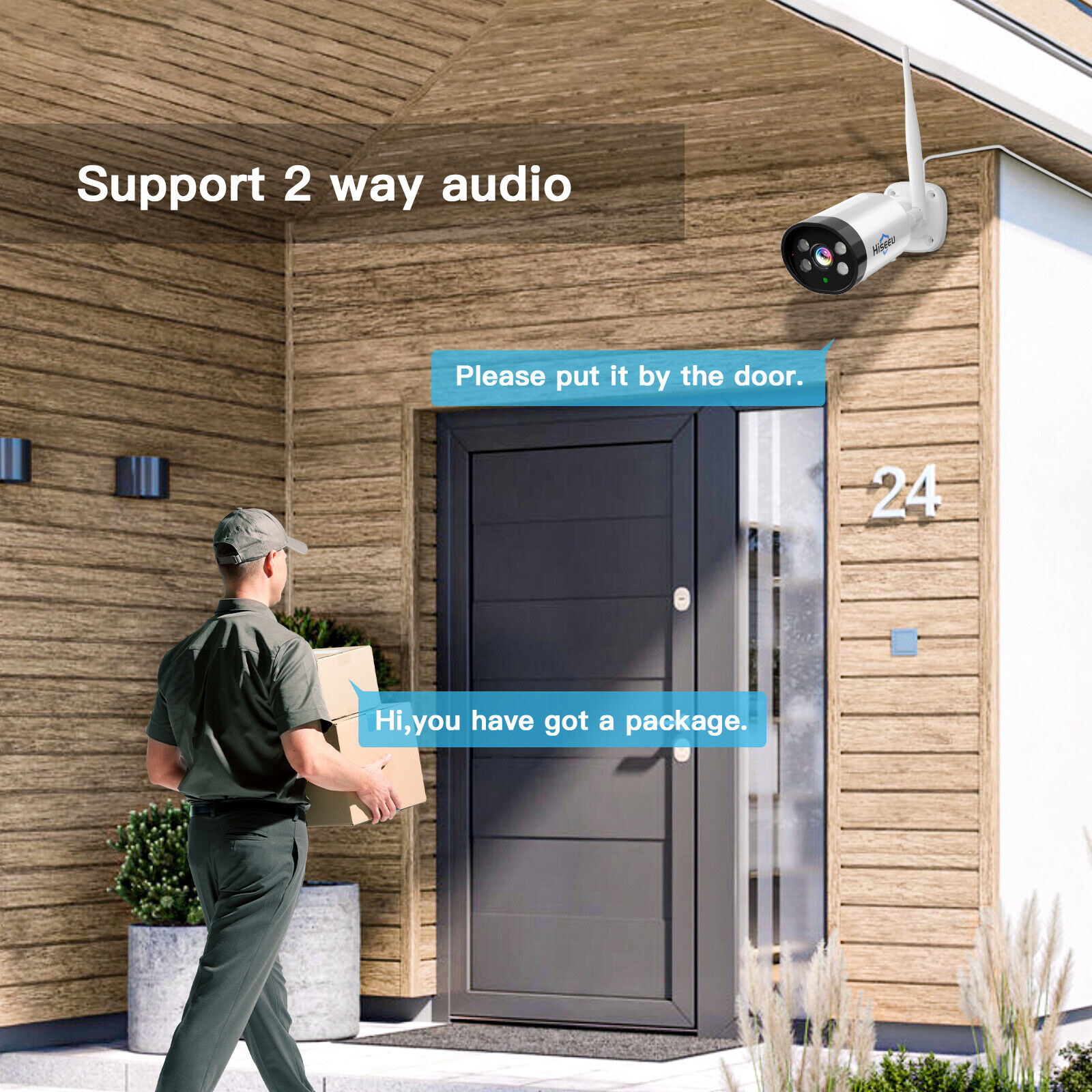 Hiseeu 3MP Security Camera System Wireless Wifi Home CCTV 16CH NVR Kit No HDD