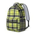 thumbnail image 2 of Yellow and Black Checkered Pattern Backpack for School, Cute School Bag with Adjustable Shoulder Straps and Padded Back, 15.3"x11"x6.7", 2 of 5