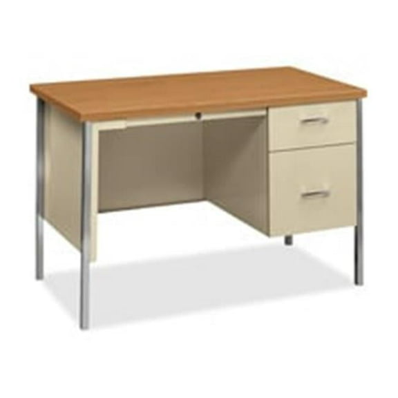 HON34962CL Double Pedestal Desk, 60 in. x 30 in. x 29.5 in., Harvest-Putty