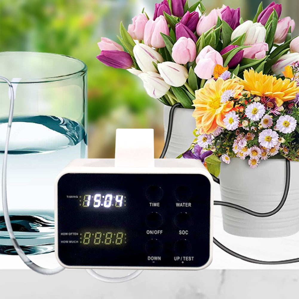 Automatic indoor watering timer drip irrigation system for potted Plants Water