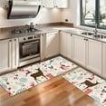 thumbnail image 3 of Kitchen Rugs Sets Of 2,Multicolor Christmas Deer Pattern Anti Fatigue Kitchen Mat Rugs Non Slip Washable,Decorative Kitchen Floor Mats for Kitchen,Sink,Laundry,17"X47", 3 of 5