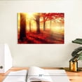 thumbnail image 3 of Elephant Stock Bright Red Forest Wall Art - Horizontal Canvas Wall Art - Living Room Wall Decor - Nature Canvas - Red And Yellow Decor - 12" x 8", 3 of 8