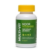 NoorVitamins Daily Adult Multivitamin Supplement w/ 30 Vitamins & Minerals including A, C, D, E, Biotin & Zinc to support general health for Men & Women I Non-GMO I Halal Multivitamin (2 Month Supply)