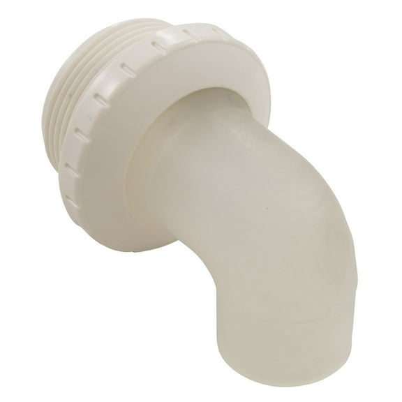 Waterway Plastics 400-1410F White 1" Eyeball Fitting, 90 Deg, 1.5" MPT Assembly