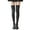 Dark Gray, variant on Fauean Stockings for Women Versatile and Simple Thigh High Socks Ladies Over the Knee Socks Coffee One Size