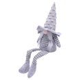 thumbnail image 3 of 1PC Handmade Christmas Gnome Decoration,Swedish Santa Gnome Tomte,Swedish Figurines Sitting Long-Legged Christmas Hanging Decorations Kids Gift, 3 of 9