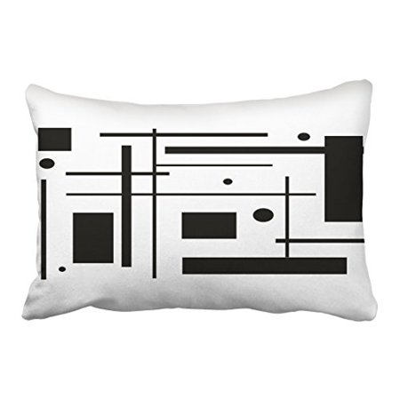 Winhome Vintage Fashion Cute Black And White Abstract Art