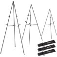 thumbnail image 1 of Soporte de caballete Nicpro plegable para suelo metálico de 160 cm, paquete de 3 con bolsa, 1 of 7