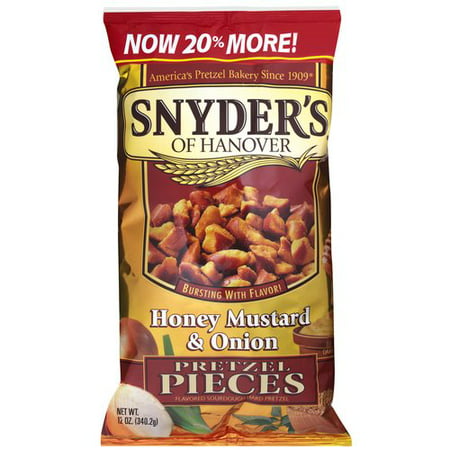 Snyder's Of Hanover Honey Mustard & Onion Pretzel Pieces, 12 oz ...