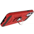thumbnail image 3 of For Apple iPhone 12 /12 Pro (6.1") Stand Kickstand Ring Holder [360° Rotating] Armor Dual Layer Work with Magnetic Car Mount Cover ,Xpm Phone Case [Red], 3 of 10