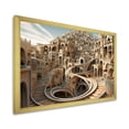 thumbnail image 2 of Designart "Architectural Fantasia Surreal Fractal VI" Landscapes Framed Wall Art Decor - Traditional White Surrealism Landscape Entryway Framed Wall Art Print, 2 of 6