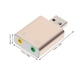 thumbnail image 2 of Tarjeta de sonido electrónica de aleación de aluminio para PC, estéreo externo USB con micrófono, 2 of 6