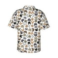 thumbnail image 3 of Daiia Cute Cats Hawaiian Shirt for Men Gentle Cotton Regular Short Sleeve Casual-3X-Large, 3 of 9