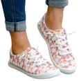 thumbnail image 3 of Kcodviy Chaussures pour Femmes Florales Décontractées Chaussures d'Été pour Femmes Chaussures Décontractées Semelle Plate Chaussures Décontractées Souples pour Femmes Talon Bas Bout en Semelle Chaussures Décontractées Confortables, 3 of 8