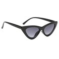 thumbnail image 1 of Triángulo de s Mujeres de Ojos de Gato de Sol Lentes de Espejo Protecciones Sores - Gris Negro Sunnimix Las gafas de sol de las mujeres de la moda, 1 of 8