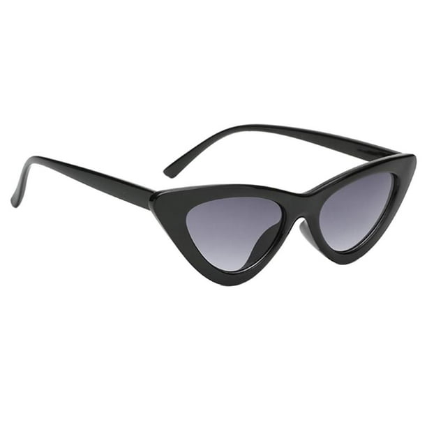 Triángulo de s Mujeres de Ojos de Gato de Sol Lentes de Espejo Protecciones Sores - Gris Negro Sunnimix Las gafas de sol de las mujeres de la moda