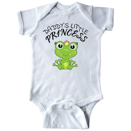 

Inktastic Daddy s Little Princess- cute frog Gift Baby Girl Bodysuit