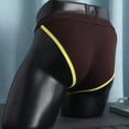 thumbnail image 4 of Men's Jockstrap Sexy Underwear Low Waist Funny Underwear Cheeky Novelty Thongs Color Block Underpants, 4 of 4