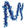 thumbnail image 2 of Blue Snowflake Ribbon Garland, Christmas Tree Hanging Decoration, Festive Party Setup, Winter Holiday Indoor Home Wall Door Ornament, 2 of 7