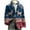 Blue, variant on Christmas Sport Coats for Men Big and Tall One Button Suit Jacket Funny Casual Corduroy Jacket Novelty Xmas Holiday Party Blazer with Pockets Beige L