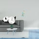 thumbnail image 2 of Reloj de pared con diseño de panda, figura de mujer, bañador, decoración de mesa, tablero de densidad de resina creativo, vidrio, adecuado para sala d, 2 of 8