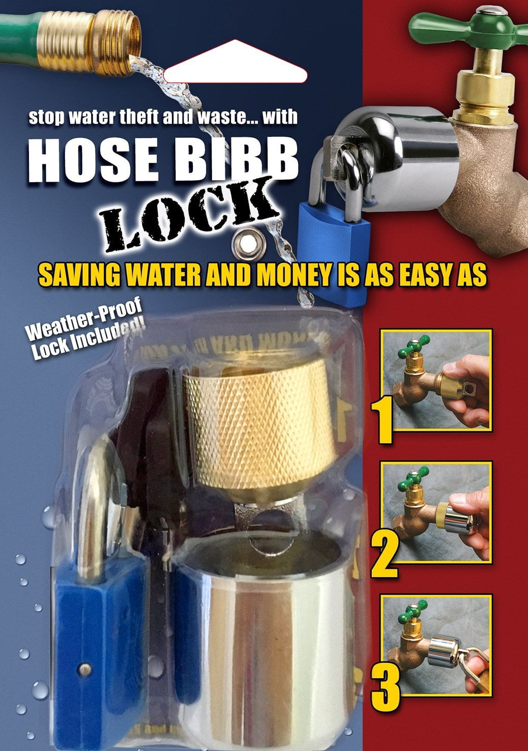 Living Accents Outdoor Hose Bibb Faucet Lock Garden House Faucet Lock 