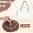 thumbnail image 2 of 50pcs Self-Adhesive Plate Hangers Invisible Small Plate Holders Vertical Hook Set 0.87 Inch Plastic Hanging Hooks for Picture, 2 of 6