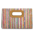 thumbnail image 1 of Bolso de mano de paja Kseymeir con asa superior para mujer, colorido, 1 of 5