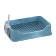 thumbnail image 1 of Bandeja de arena para perros Salvador orinal interior azul, 1 of 10