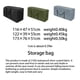 thumbnail image 5 of Ounissouiy Bolsas de almacenamiento impermeable SurfaceOxford Estuche de transporte de tela Muebles Simple Generoso Fácil de instalar Bolsa Almacenamiento y organización del hogar Negro 122×39×55cm, 5 of 6