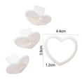 thumbnail image 5 of Opvise 4Pcs/Set Cookie Cutters Non-sticky Easy Demoulding DIY Festive Valentine's Day Love Heart Cake Clay Molds Baking Accessories Hearts, 5 of 7