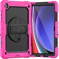 thumbnail image 1 of Funda para Samsung Galaxy Tab A9 Plus 11'' 2023 (SM-X210/X216/X218), Funda Protectora Resistente a Golpes con Protector de Pantalla, Soporte Giratorio de 360°, Correa para Mano/Hombro y Soporte para, 1 of 9