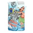 thumbnail image 4 of Juego de cama Islas Cook - Polinesia Niñas con tiburón, 4 of 4
