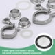 thumbnail image 4 of Uxcell 1-Pack 20 Malla FKM Junta Sanitaria de 2 Pulgadas con Pantalla de Acero Inoxidable Junta Tri-clover Negra, 4 of 6
