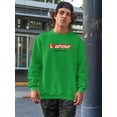thumbnail image 2 of L' Amour Toujours Banner Sweatshirt Men -Image by Shutterstock, Male 4X-Large, 2 of 4