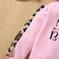 thumbnail image 3 of PatPat Toddler Girl Letter Embroidered Leopard Ear Design Polar Fleece Fuzzy Hoodie Sweatshirt, 3 of 8