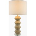 thumbnail image 5 of Livabliss Table Lamps, 30" Mungo Traditional Bedside Nightstand Table Lamp for Bedroom Living Room Office, Ivory, Clear Body with White Shade (30"H x 16"W x 16"D), 5 of 6