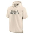 thumbnail image 2 of Men's Fanatics Cream Dallas Cowboys Elements Future Ground Lettering Short Sleeve Pullover Hoodie, 2 of 3