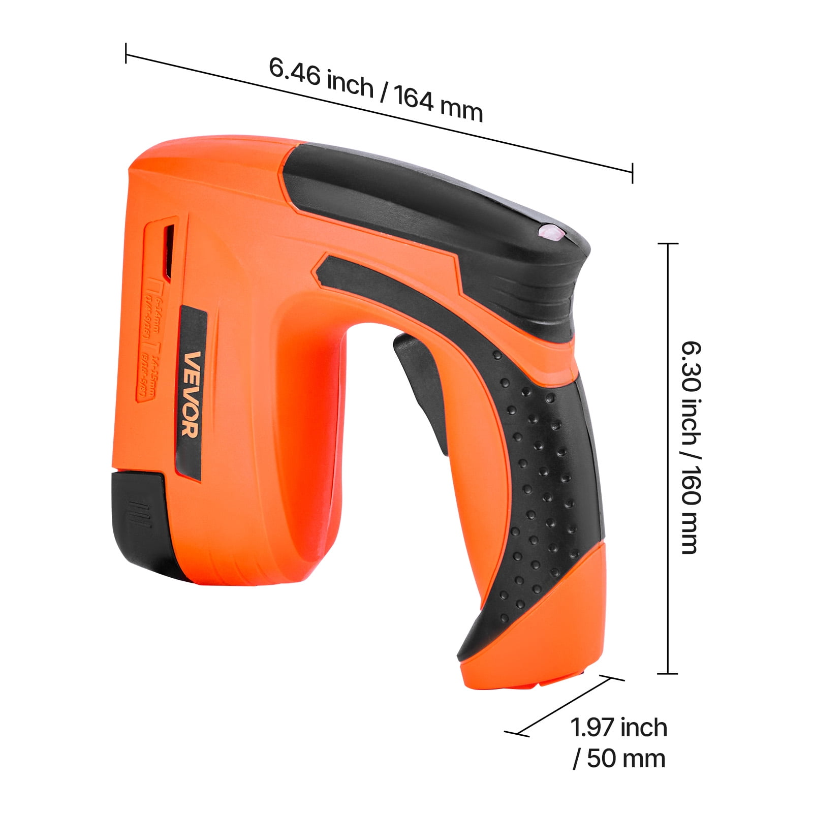VEVOR Cordless Brad Nailer, 2-in-1 Nail Gun Staple Gun, 18 Gauge 5/8 inch, Battery Powered, with 1000 Pcs Staples and 1000 Pcs Nails, Non-Slip Rubber Grip,for Woodworking, Carpentry and DIY Projects