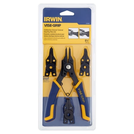 Hose Grip Pliers Set - Irwin Vise-Grip Combination Internal/External Snap Ring Pliers Set