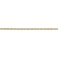 thumbnail image 4 of 14k Yellow Gold 1.5mm Sparkle-Cut Extra-Lite Rope Chain Necklace - 2.5 Grams - 16 Inch, 4 of 4