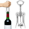 thumbnail image 3 of Wine Corkscrew Wine Bottle Opener Stainless Steel Bottle Opener Wing Corkscrew, 3 of 10