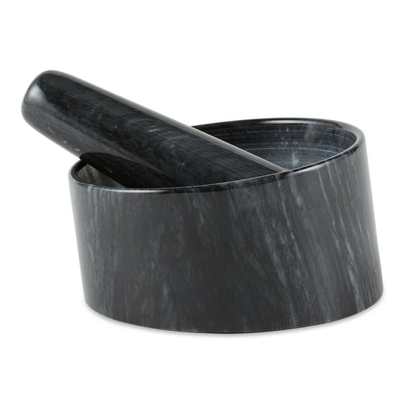 Marble Mortal and Pestle - Black