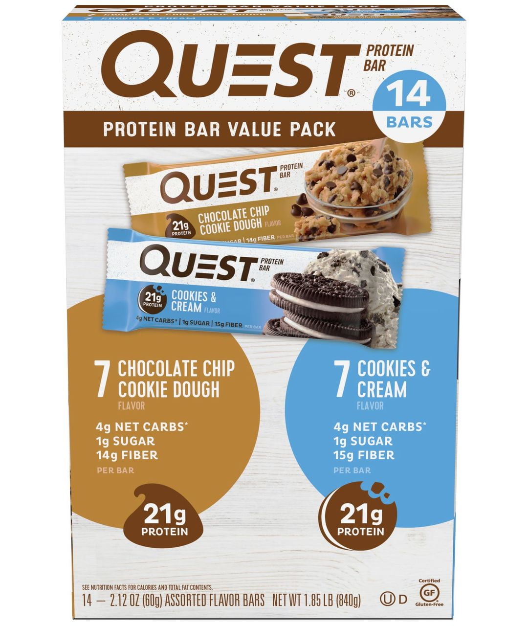 Product of Quest Protein Bar Variety Pack, 14 ct.