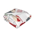 thumbnail image 3 of YFYANG Lightweight Warm Flannel Blanket, Cartoon Love Doodle Throw Blanket for Bed, Sofa, Travel, Camping, 40"x30", 3 of 7