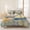 Blue, White, Gold, variant on 3 Pieces Queen Quilt Set,Coastal Ocean Sailboat Soft Bedding Sets with 1 Quilt & 2 Pillow Shams,Nautical Theme Oil Painting Art Summer Bedspread Lightweight Coverlet Comforter for All Season