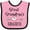 Pink and Black, variant on Inktastic Great Grandmas Favorite Heart Great Grandchild Boys or Girls Baby Bib