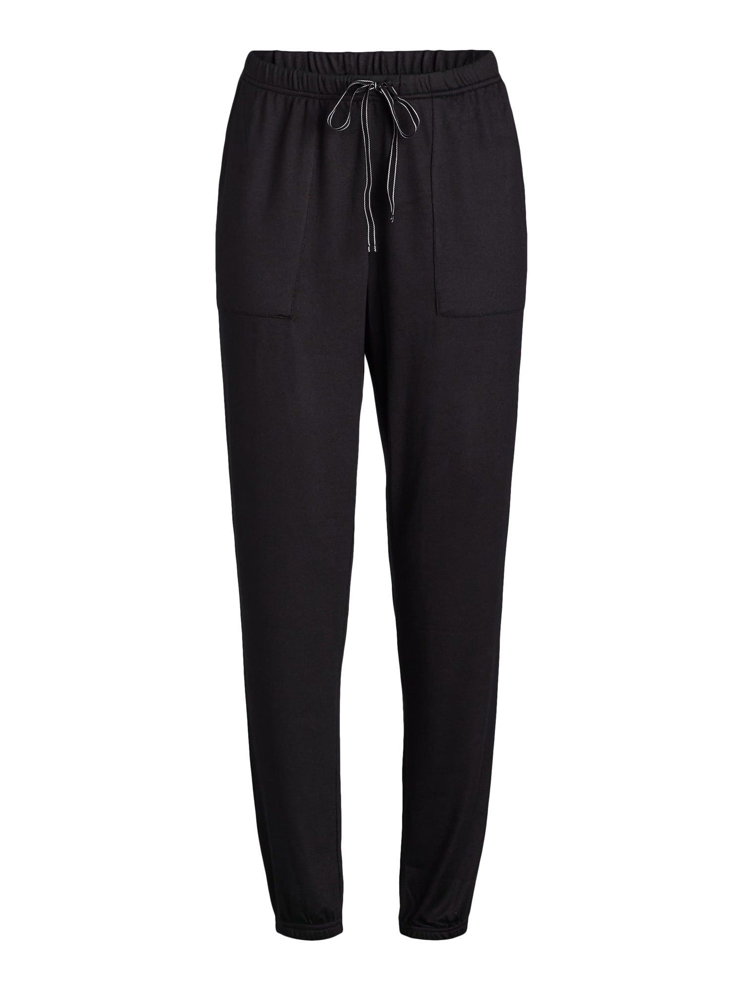 Joyspun Women's Hacci Knit Jogger Sleep Pants, 29” Inseam, Sizes XS to 3X