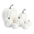 thumbnail image 1 of Thanksgiving Fall Pumpkin Decor，7 Pcs Assorted Sizes Harvest Artificial Pumpkins，for Fall Autumn Halloween Thanksgiving Decorations Outdoor Pumpkin Decorations, 1 of 5