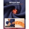 thumbnail image 6 of Baleaf Women's Fleece Lined Pants Thermal Warm High Waisted Winter Joggers Hiking Exercise Active Workout Sweatpants with Pockets Navy Blue L, 6 of 7